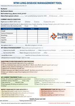 NTM Lung Disease Management Tool