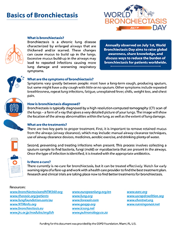 Bronchiectasis Fact Sheet